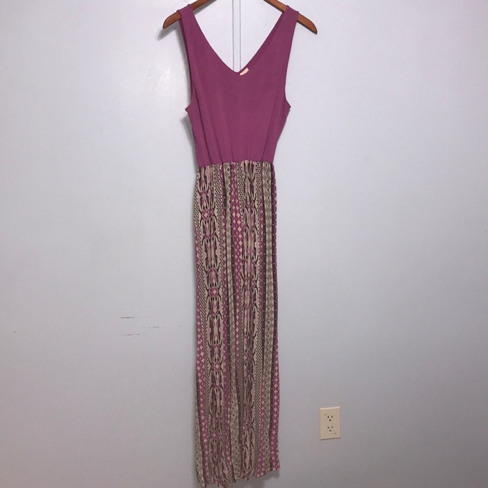 Fuchsia Floor Length Maxi Gown - Med.